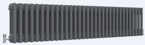 Milano Windsor - Anthracite Traditional Horizontal Triple Column Radiator - Choice of Size - Image 8