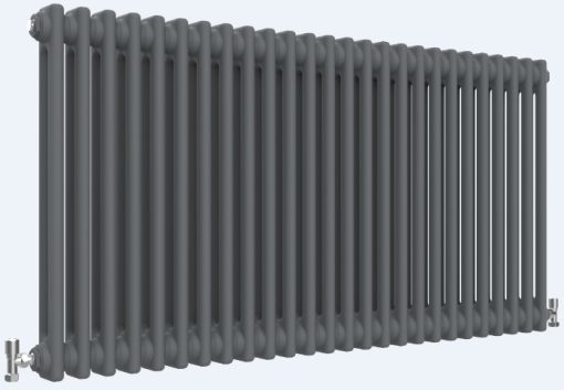 Milano Windsor - Anthracite Traditional Horizontal Double Column Radiator - Choice of Size and Feet - Image 6