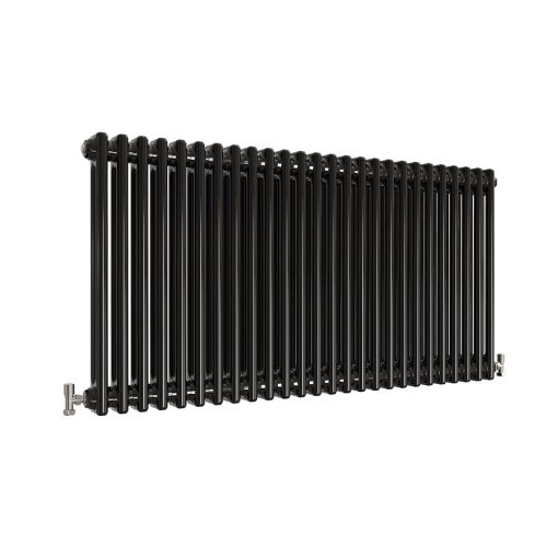 Milano Windsor - Black Traditional Horizontal Double Column Radiator - Choice of Size and Feet - Image 8