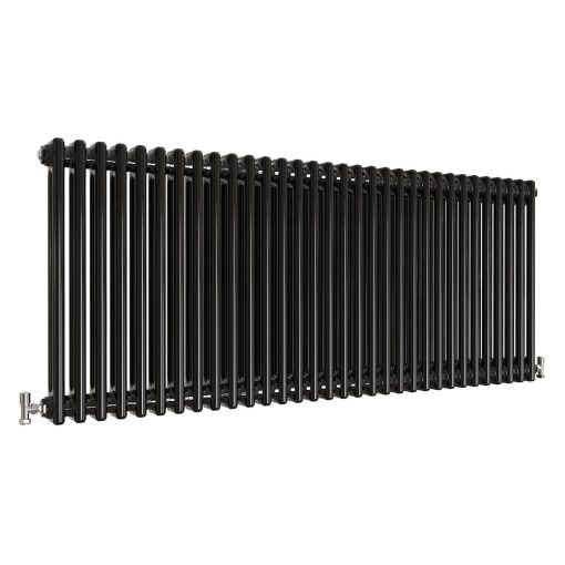 Milano Windsor - Black Traditional Horizontal Double Column Radiator - Choice of Size and Feet - Image 9