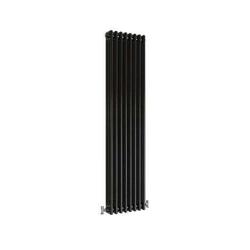 Milano Windsor - Vertical Triple Column Black Traditional Cast Iron Style Radiator - Image 4