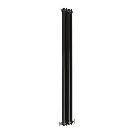 Milano Windsor - Black Traditional Vertical Double Column Radiator - Choice of Size and Feet - Image 3