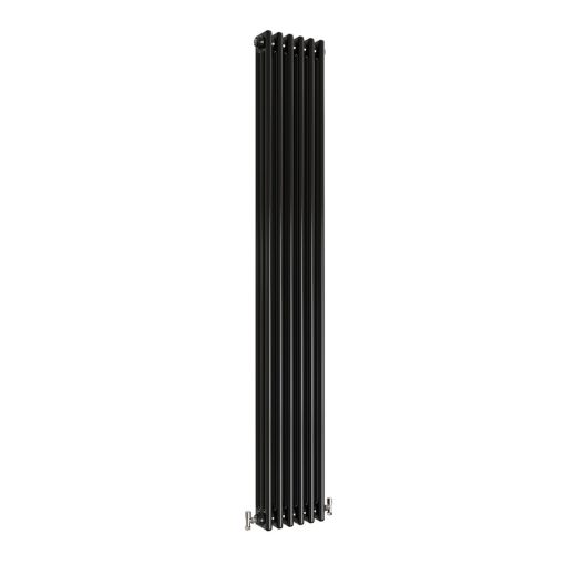 Milano Windsor - Vertical Triple Column Black Traditional Cast Iron Style Radiator - Image 3