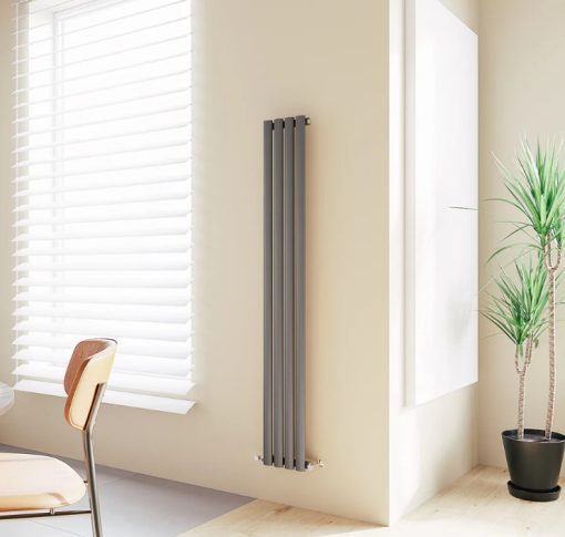 Milano Aruba - Vertical Single Panel Designer Radiator - Choice of Colours and Sizes