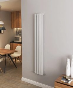 Milano Alpha - Vertical Flat Single Panel Designer Radiator - Choice of Color and Size