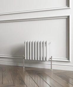 Milano Windsor - White Traditional Horizontal Triple Column Radiator - Choice of Size