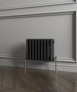 Milano Windsor - Black Traditional Horizontal Triple Column Radiator - Choice of Size