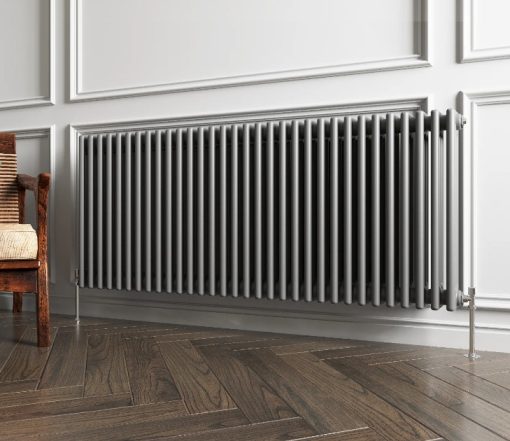 Milano Windsor - Anthracite Traditional Horizontal Triple Column Radiator - Choice of Size