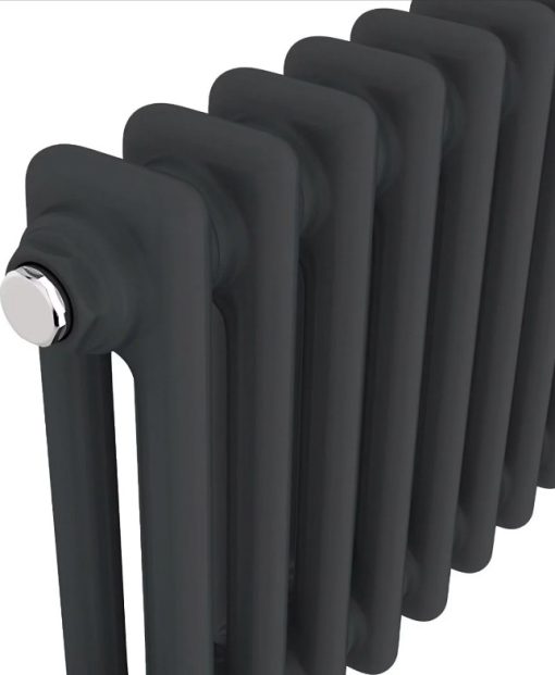 Milano Windsor - Black Traditional Vertical Double Column Radiator - Choice of Size and Feet - Image 7