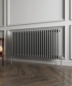 Milano Windsor - Anthracite Traditional Horizontal Double Column Radiator - Choice of Size and Feet