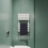 Milano Lustro - Designer White Flat Panel Heated Towel Rail - Choice of Size